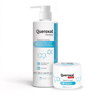 Квероксал шампунь 200 мл + Квероксал скраб
